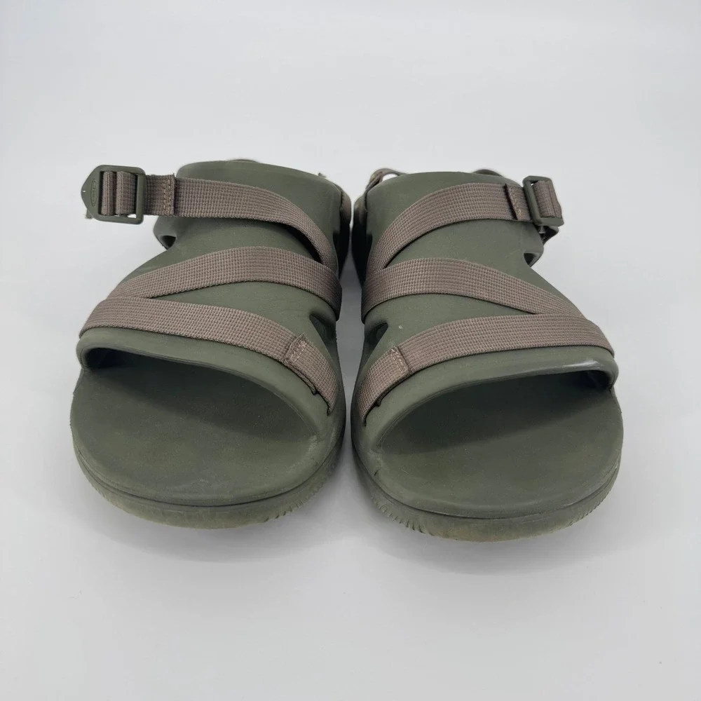 Chaco Chillos Sport Men 14 Olive Green‎ Adjustable Strap Recovery Sandal